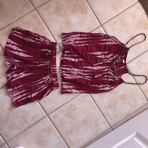 Red two piece